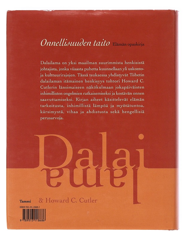 Onnellisuuden taito  - Dalai Lama XIV - Tietokirjat ja oppaat - 10105631647 - 1
