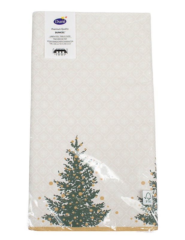DUNI pöytäliina, 138 x 220 cm - Joulutuotteet - 10105631769 - 0