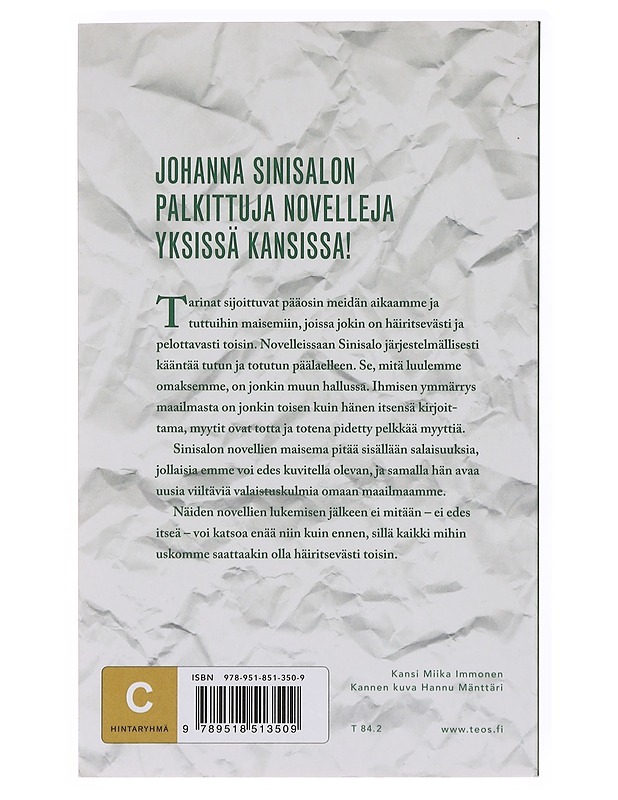 Kädettömät kuninkaat ja muita häiritseviä tarinoita - Johanna Sinisalo - Romaanit ja novellit - 10105631788 - 1