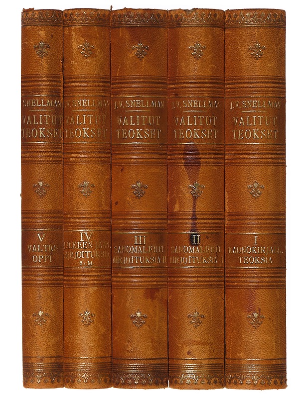 J. V. Snellman: valitut teokset 1-5 - Kaunokirjallisuus - 10105631824 - 0