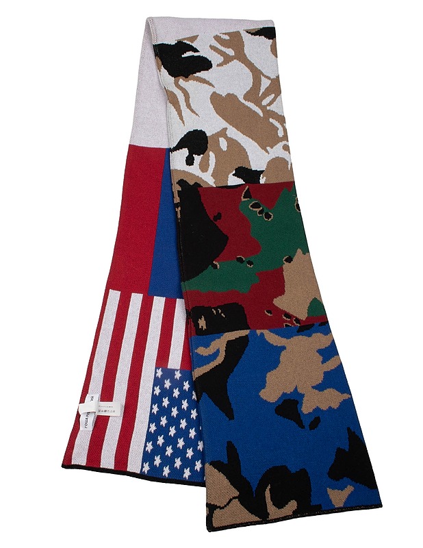 GOSHA RUBCHINSKIY Camo Flag Scarf -kaulahuivi, 24x184 cm - Kaulahuivit - 10105631872 - 0