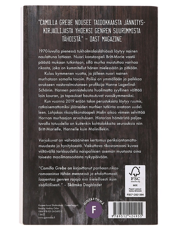 Varjokuvat - Grebe, Camilla - Romaanit ja novellit - 10105631909 - 1