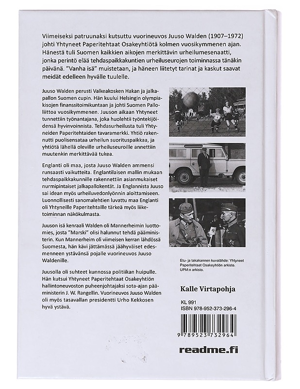 Juuso Walden - Kalle Virtapohja - Elämäkerrat ja muistelmat - 10105631916 - 1
