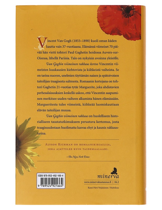 Van Goghin viimeinen rakkaus - Richman, Alyson - Elämäkerrat ja muistelmat - 10105632056 - 1