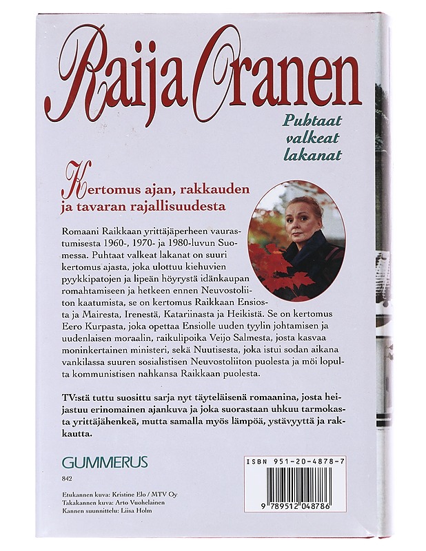 Puhtaat valkeat lakanat  - Raija Oranen - Historiakirjat - 10105632081 - 1