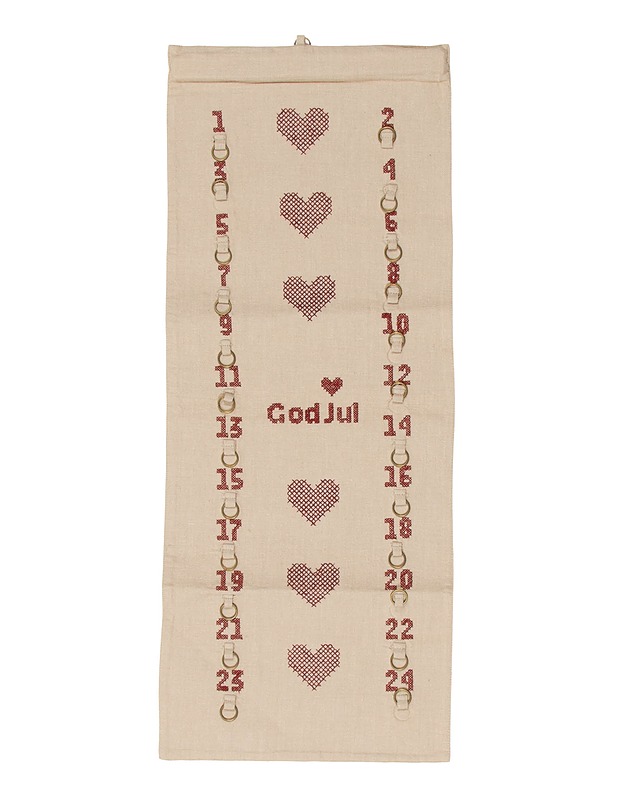 God Jul seinävaate, 30x76 cm - retro - Joulutuotteet - 10105632103 - 0