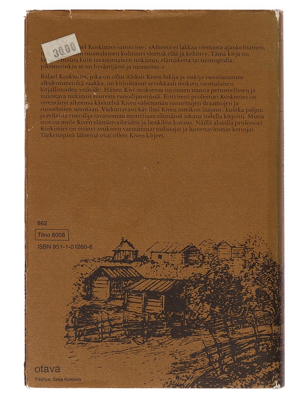 Aleksis Kivi / Henkilö ja runous - Rafael Koskimies - Elämäkerrat ja muistelmat - 10105632173 - 1