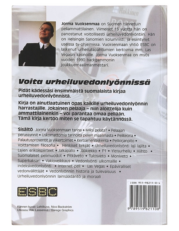 URHEILUVEDONLYÖNTI / VOITTAJAN OPAS - Vuoksenmaa, Jorma - Tietokirjat ja oppaat - 10105632221 - 1