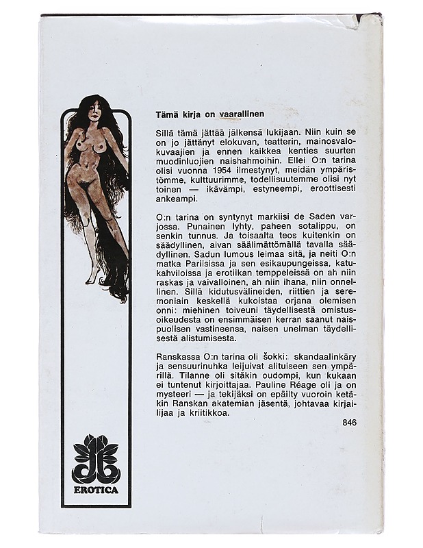 O:n tarina - Pauline Réage - Romaanit ja novellit - 10105632218 - 1
