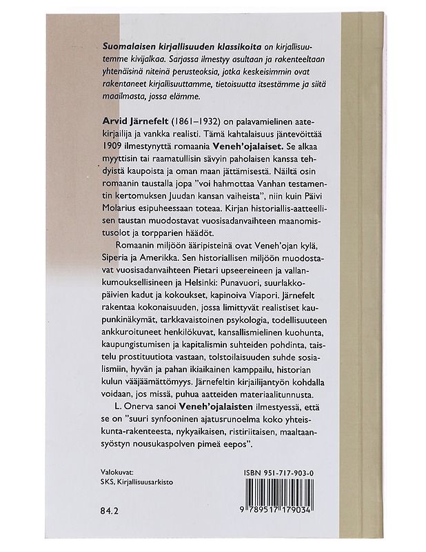 Veneh'ojalaiset - Arvid Järnefelt - Romaanit ja novellit - 10105632273 - 1