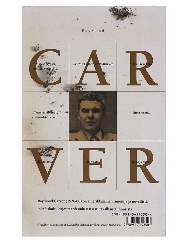 RIVI RIVILTÄ, LYÖNTI LYÖNNILTÄ - Carver, Raymond - Runot ja näytelmät - 10105632360 - 1