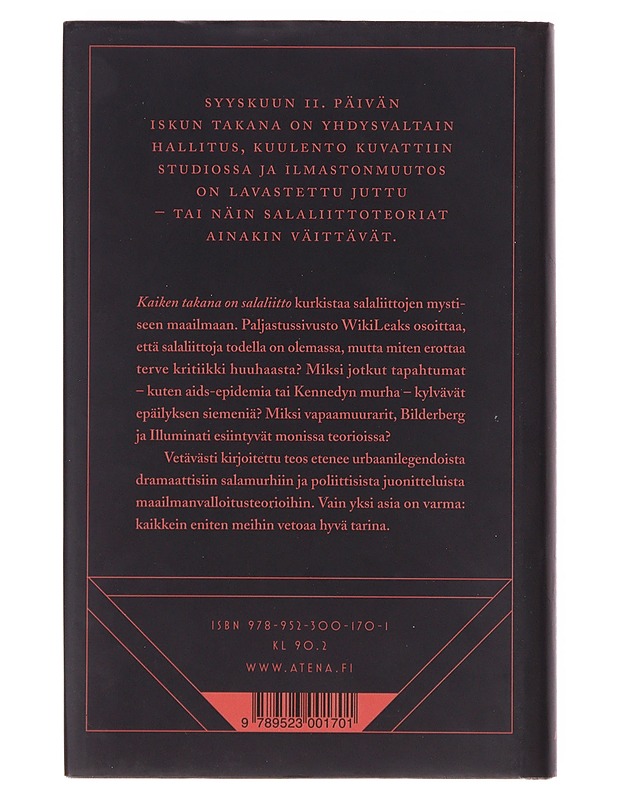 Kaiken takana on salaliitto - Jonas Sivelä - Historiakirjat - 10105632362 - 1