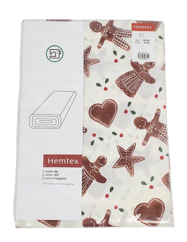 HEMTEX kangas, 5 m - Joulutuotteet - 10105632408 - 0