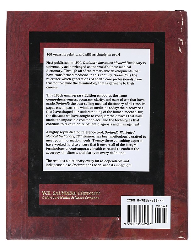 Dorland's illustrated medical dictionary - Dorland, William - Tietokirjat ja oppaat - 10105632464 - 1