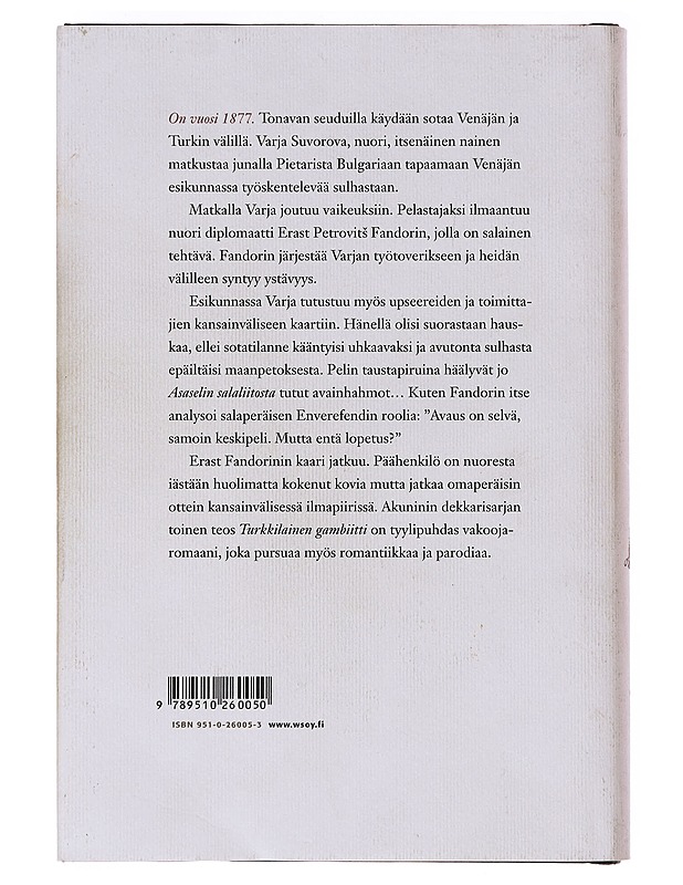 Turkkilainen gambiitti - Akunin, Boris - Romaanit ja novellit - 10105632475 - 1