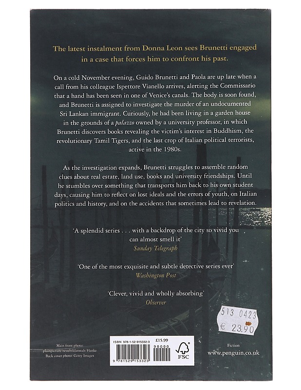 So Shall You Reap - Donna Leon - Romaanit ja novellit - 10105632498 - 1