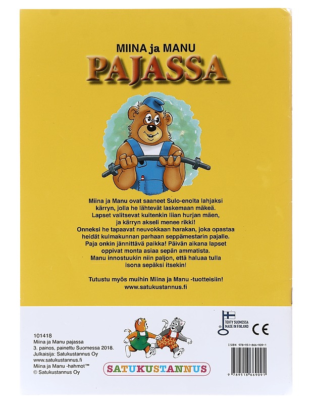 Miina ja Manu pajassa - Koivisto, Jari - Lastenkirjat - 10105632557 - 1
