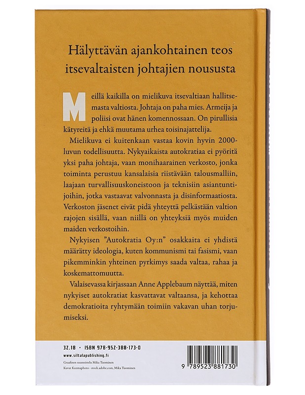 Autokratia Oy - Applebaum, Anne - Kirja lahjaksi - 10105632706 - 1