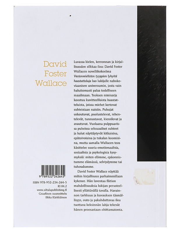 Vastenmielisten tyyppien lyhyitä haastatteluja - Wallace, David Foster - Romaanit ja novellit - 10105632714 - 1