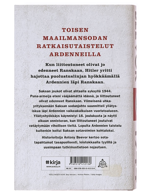 Ardennit 1944 / Hitlerin viimeinen uhkayritys - Beevor, Antony - Tietokirjat - 10105632727 - 1