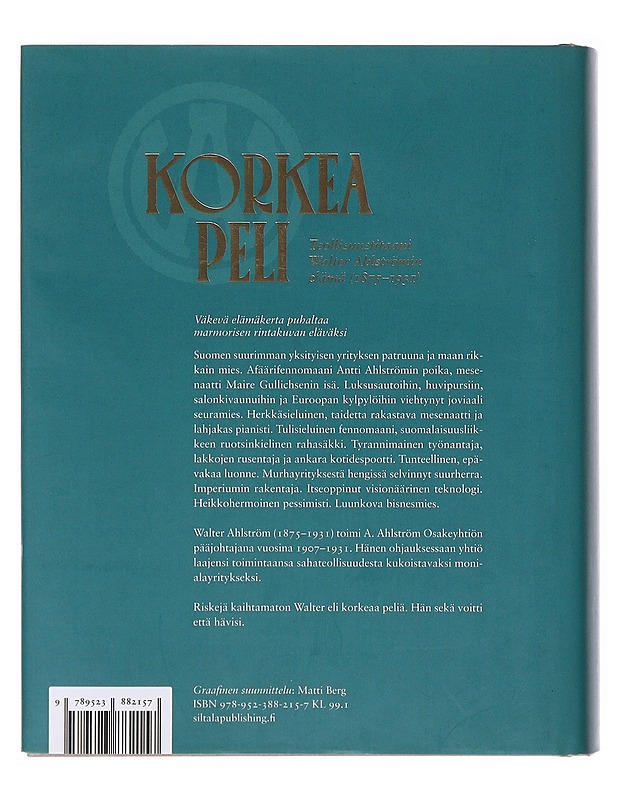 Korkea peli  - Sakari Siltala - Elämäkerrat ja muistelmat - 10105632779 - 1