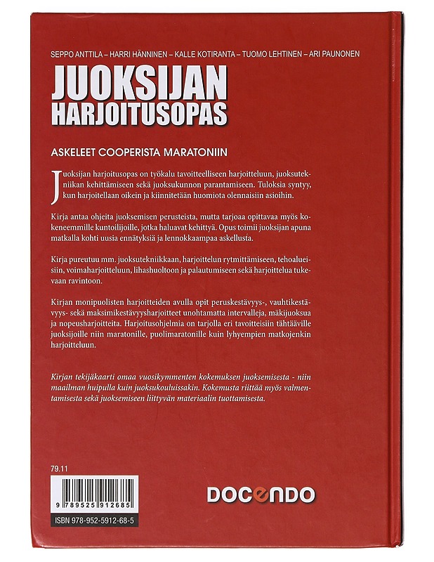 Juoksijan harjoitusopas : askeleet Cooperista maratoniin - Anttila, Seppo - Tietokirjat ja oppaat - 10105632801 - 1