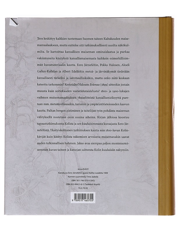 Suomi-kuvasta mielenmaisemaan : kansallismaisemat 1800- ja 1900-luvun vaihteen maalaustaiteessa - Lukkarinen, Ville - Elämäkerrat ja muistelmat - 10105632807 - 1