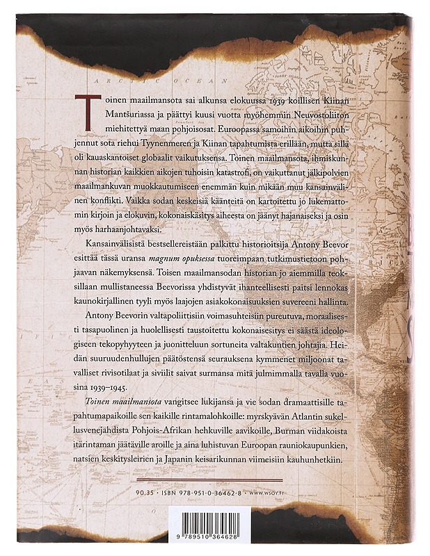 Toinen maailmansota - Beevor, Antony - Historiakirjat - 10105632818 - 1