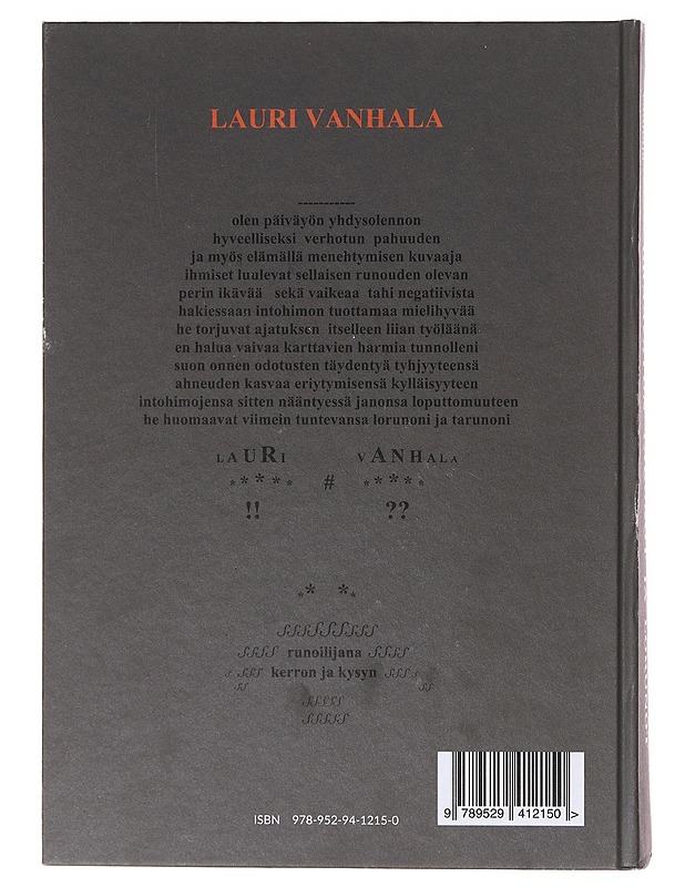 Graavatun tarunot ja lorunot - Lauri Vanhala - Runot ja näytelmät - 10105632862 - 1