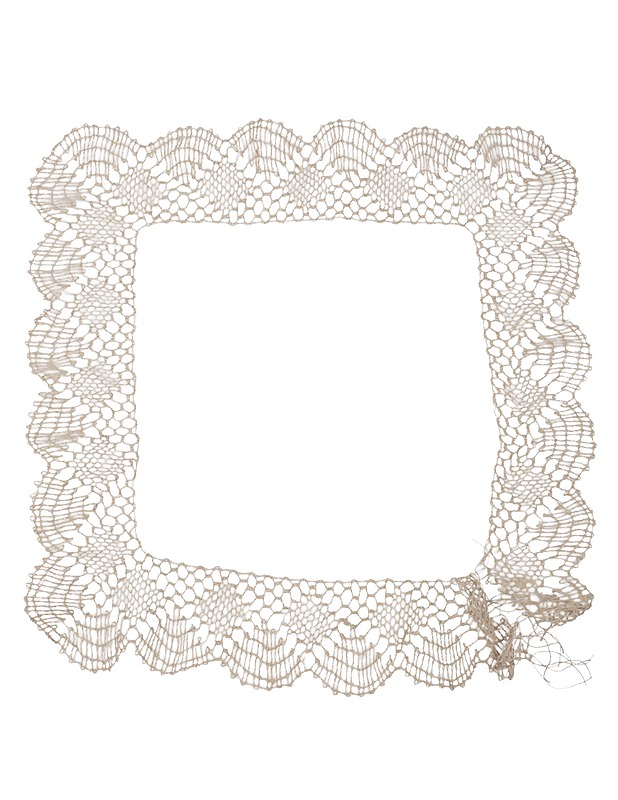 Käsinnäplätty reunapitsi, 23x23 cm - Käsityö - 10105632880 - 0
