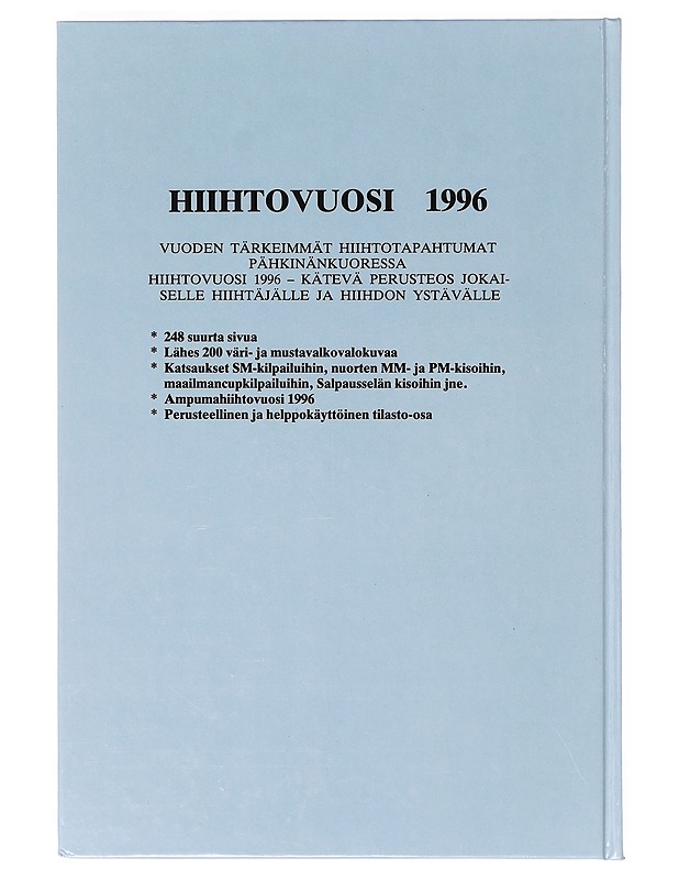 Hiihtovuosi 1996 - Rauno Liimatainen - Historiakirjat - 10105632997 - 1