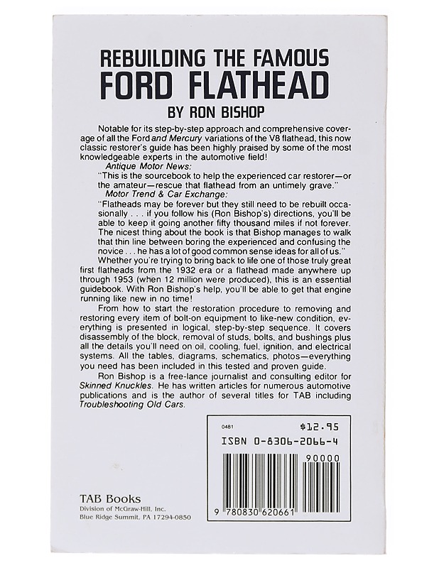 Rebuilding the Famous Ford Flathead - Ron Bishop  - Tietokirjat ja oppaat - 10105633038 - 1
