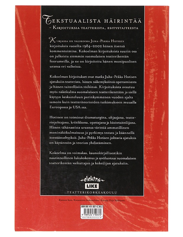 Tekstuaalista häirintää  - Juha-Pekka Hotinen - Taide- ja kulttuurikirjat - 10105633063 - 1