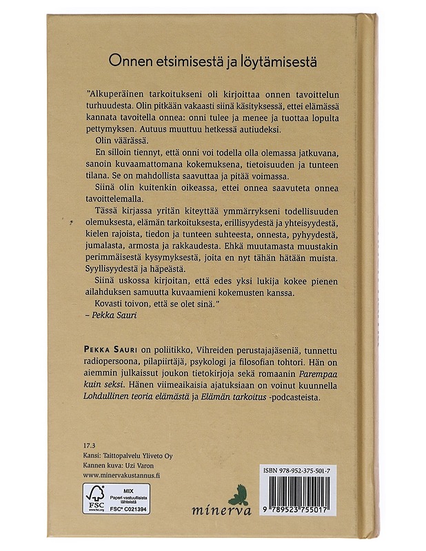 Onnen harha - Pekka Sauri - Elämäkerrat ja muistelmat - 10105633144 - 1