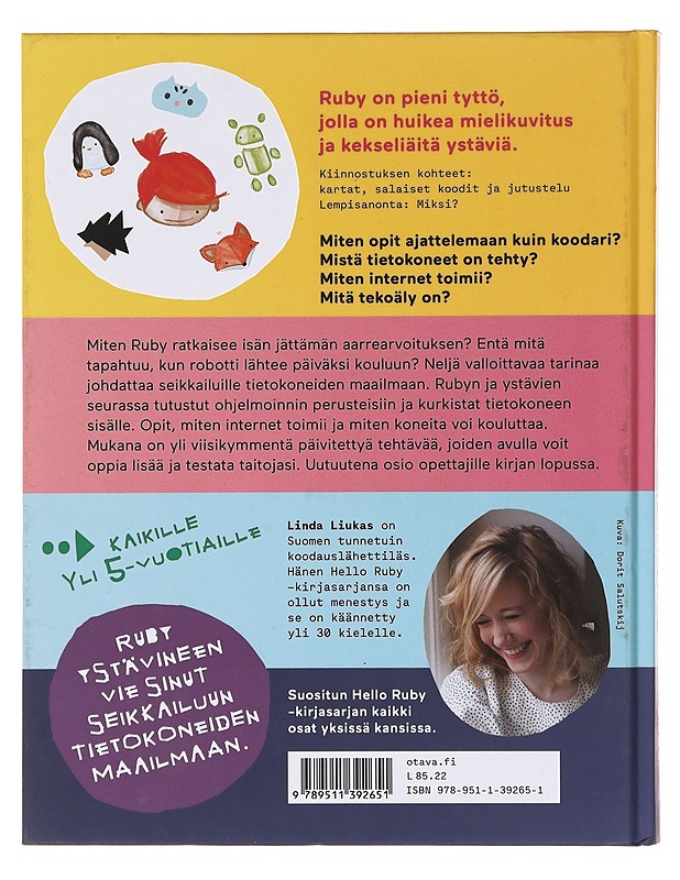 Hello Ruby / mahtava tietokoneseikkailu - Liukas, Linda - Lastenkirjat - 10105633163 - 1