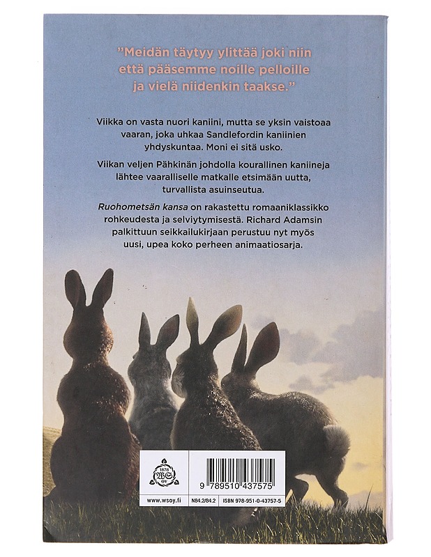 Ruohometsän kansa - Adams, Richard - Romaanit ja novellit - 10105633164 - 1
