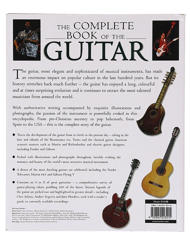 The complete book of the guitar : the definitive guide to the world's most popular instrument - Burrows, Terry - Tietokirjat - 10105633179 - 1