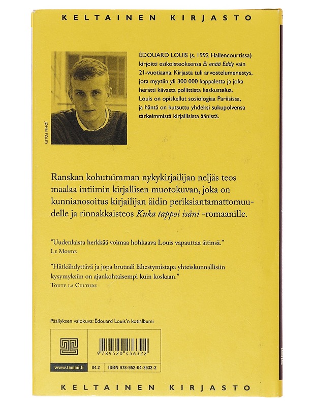 Naisen taistelut ja muodonmuutokset - Louis, Édouard - Romaanit ja novellit - 10105633195 - 1