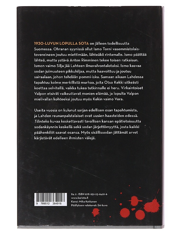 Tilinteko / jännitysromaani - Timo Sandberg - Romaanit ja novellit - 10105633241 - 1