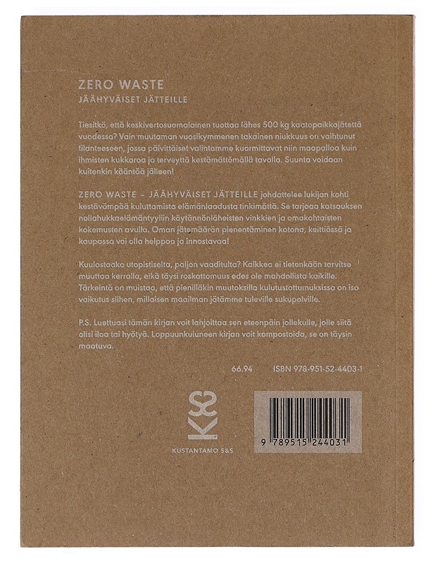 Zero waste : jäähyväiset jätteille - Sillanaukee, Otso - Tietokirjat ja oppaat - 10105633306 - 1