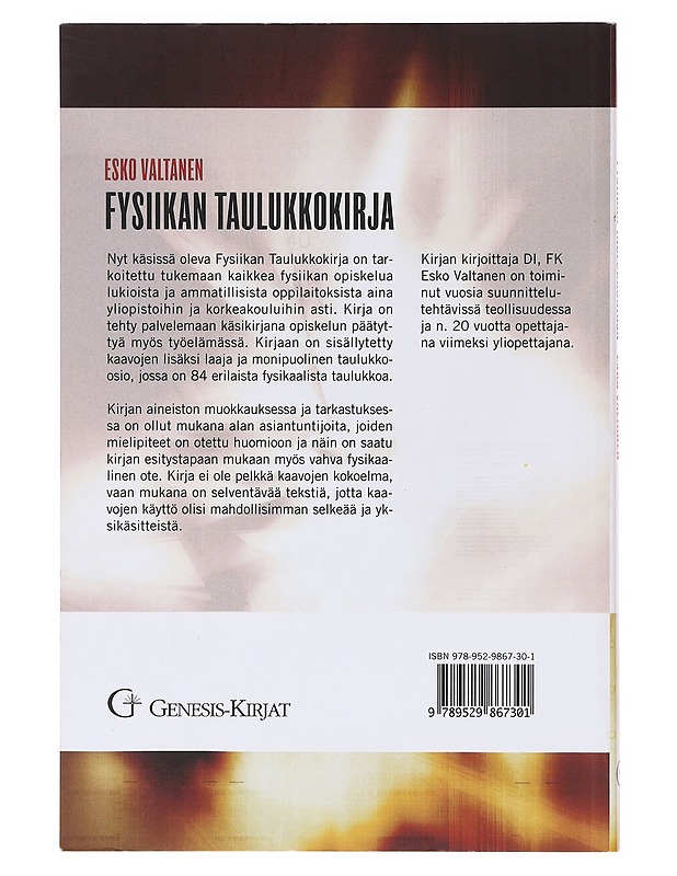 Fysiikan taulukkokirja - Esko Valtanen - Tietokirjat ja oppaat - 10105633319 - 1