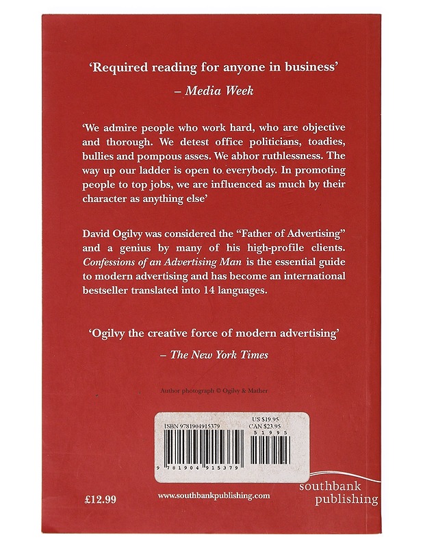 Confessions of an advertising man - David Ogilvy - Tietokirjat ja oppaat - 10105633365 - 1