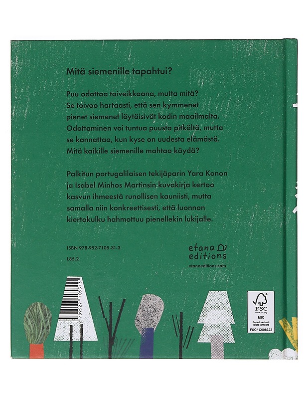Sata siementä, jotka lensivät pois - Martins, Isabel Minhós - Lastenkirjat - 10105633466 - 1