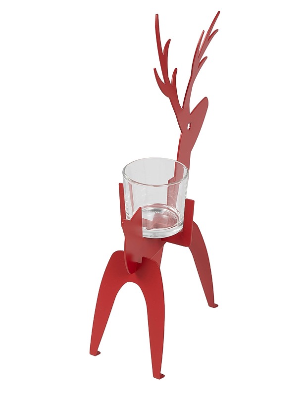 PARTYLITE Winter reindeer kynttilänjalkapari - Joulutuotteet - 10105633489 - 2
