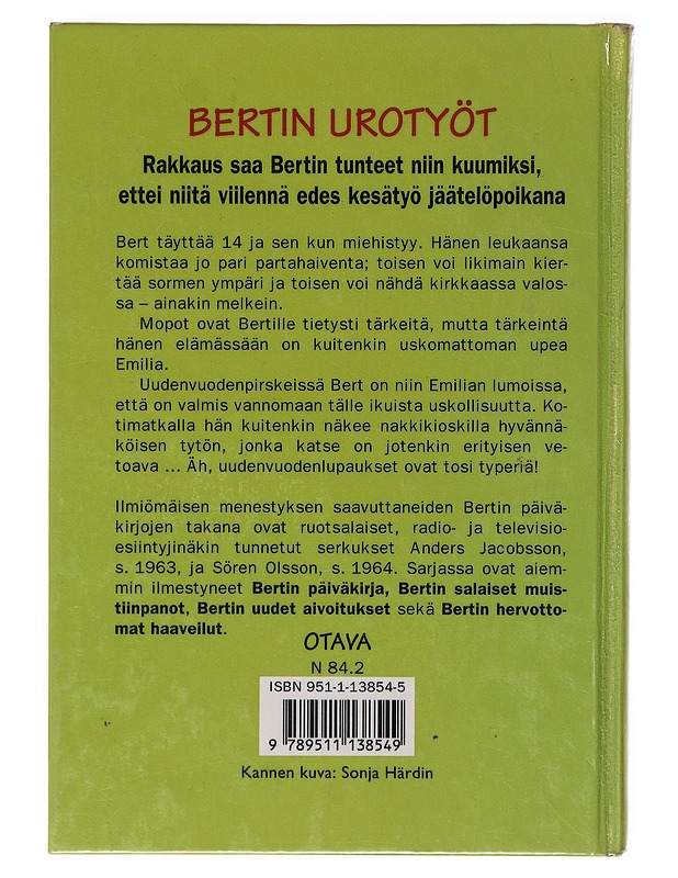 Bertin urotyöt - Anders Jacobsson, Sören Olsson - Nuorten kirjat - 10105633515 - 1
