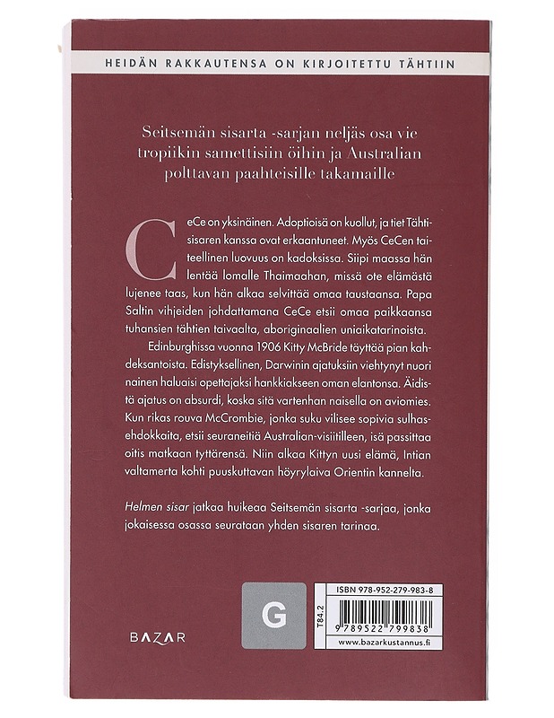 Helmen sisar : Cecen tarina - Riley, Lucinda - Romaanit ja novellit - 10105633561 - 1