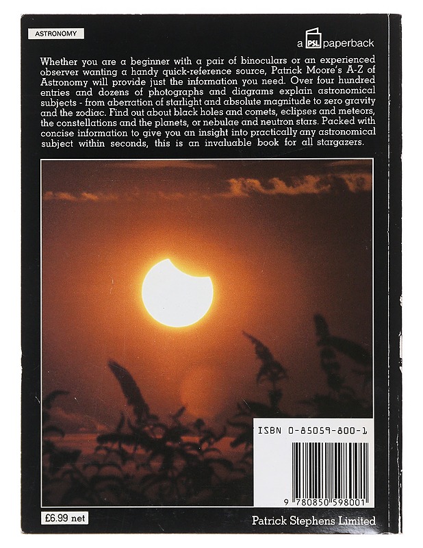Patrick Moore's A-Z of astronomy - Patrick Moore - Tietokirjat ja oppaat - 10105633619 - 1