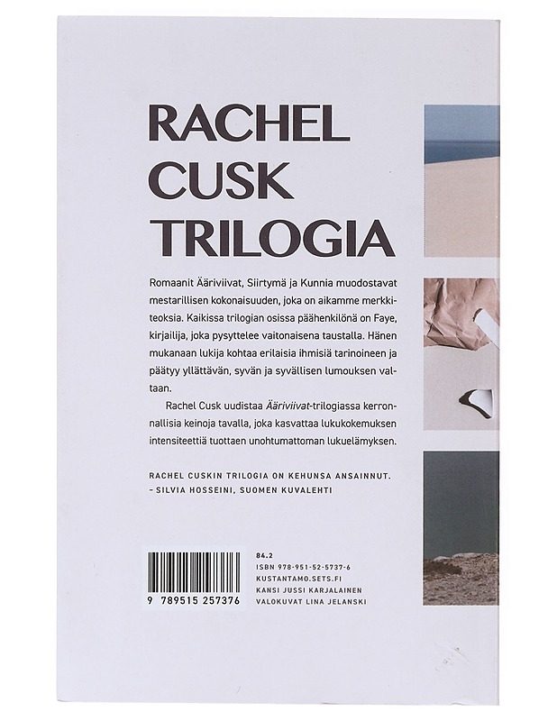 Ääriviivat / Siirtymä / Kunnia - Cusk, Rachel - Romaanit ja novellit - 10105633719 - 1