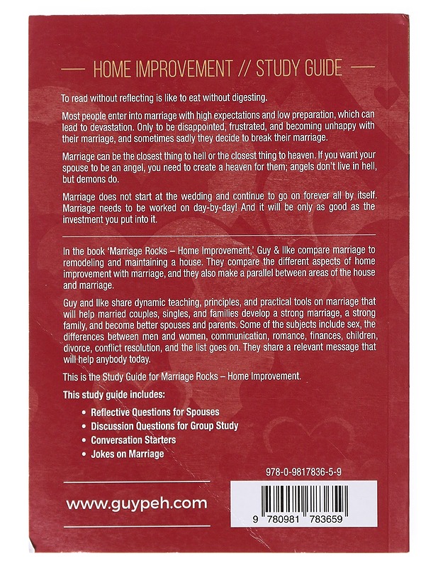 Home Improvement: Study Guide - Peh, Guy Ilke - Tietokirjat ja oppaat - 10105633790 - 1