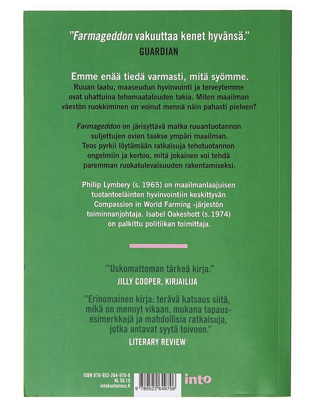 Farmageddon : halvan lihan todellinen hinta - Lymbery, Philip - Tietokirjat ja oppaat - 10105633831 - 1